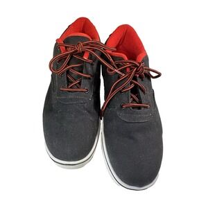 Heelys Launch Canvas Wheeled Skate Shoes Sneakers Black/Red Men's Size 9 New